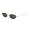 Luxury Polygon Small Frame Oval Exquisite Metal Glasses for Men and Women Rectangle Anti-Uv Sunglasses Ladies Rhombus Eyewear
