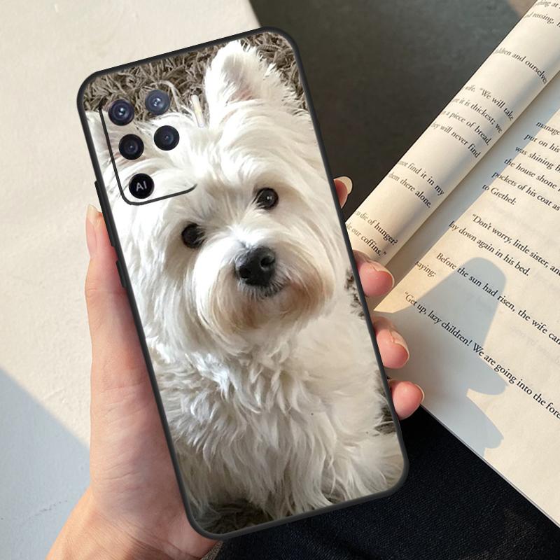 Westie Dog Case For Oppo A80 A60 A40 A78 A38 A18 A98 A58 A96 A76 A16 A94 A74 A54 A15 A17 A57 A77 A5 Pro