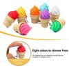 Ice Cream Clicker Fidget Toy Keychain with Mechanical Switch Sensory Backpack Charm Stress Relief Gift Satisfying Click Sound