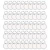 50 Pieces Metal Rimmed for Key Tags Round Paper Tags with Metal Rings White Label for Car Keys and Door Keys 31mm White