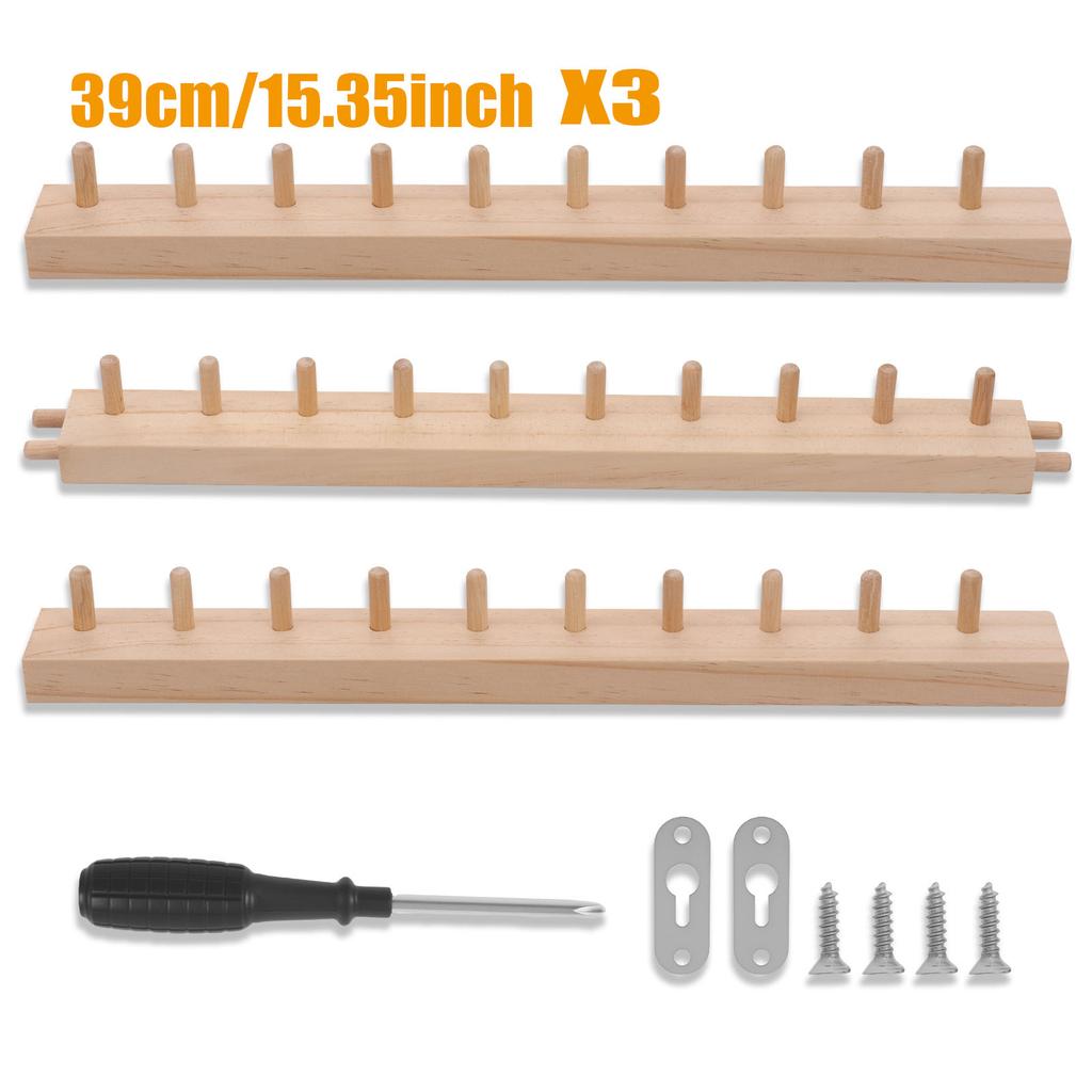 Drewniany krosno Gruba dzianinowa maszyna do robienia koców Rękodzieło DIY Narzędzie do dziergania ręcznego Zestaw do ręcznego tkania do robienia koców Rękodzieło