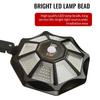 Outdoor Solar Flood Light 168LED Motion Sensor IP65 Waterproof Octagonal Design Dusk to Dawn 360° Adjustable Parking Lot Lights
