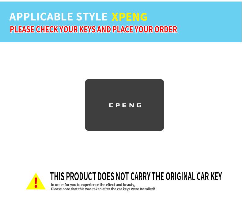 XPeng P7 Card Key Case with NFC Shell for NIO ES6/ES8/EC6 - Unisex Key Bag with Buckle