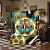 Coperta in Flanella con Stampa del Newcastle United Calcio Morbida Calda Coperta da Divano Letto per Casa Ufficio Camera da Letto