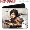Attack on Titan Geldbörse Anime Bi-Fold Kartenhalter Eren Levi Kurze Geldbörse 1 Stück