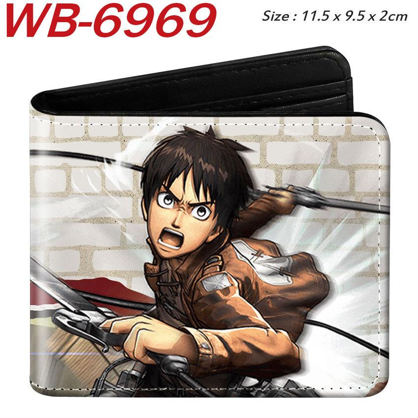 Attack on Titan Geldbörse Anime Bi-Fold Kartenhalter Eren Levi Kurze Geldbörse 1 Stück