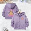 Cartoon Sweatshirts Zip Up Funny Casual Hoodie Jacket Girls Zipper Autumn Trendy Animal