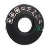 Camera Dial Replacement Metal Dial Plate Interface Cap with Adhesive Tape for 5D Mark III