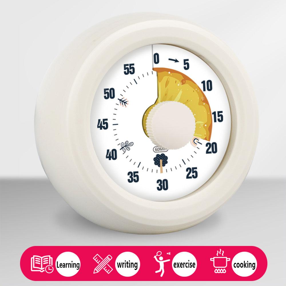 1PC Round Visual Timer Children Self-discipline Tool Countdown 60-minute  Cooking Homework Stopwatch Time Management
