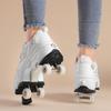 Teenagers /Boys/Girls Shapeshifting Shoes Four-wheel Dual-use Roller Skates Double Row Walking Shoes Roller Skates