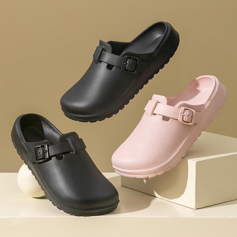 Women's Lightweight Baotou Slippers: Comfortable Summer Indoor Shoes for Nurses, Doctors, and Home Use