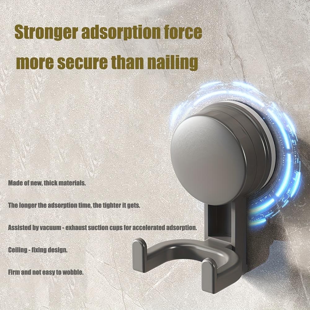 Luxury Suction Cup Hooks, Double-Hook Style No-Drill Vacuum Suction Cup Easy to Install Kitchen Storage Hooks Or Bathroom Storage Hook