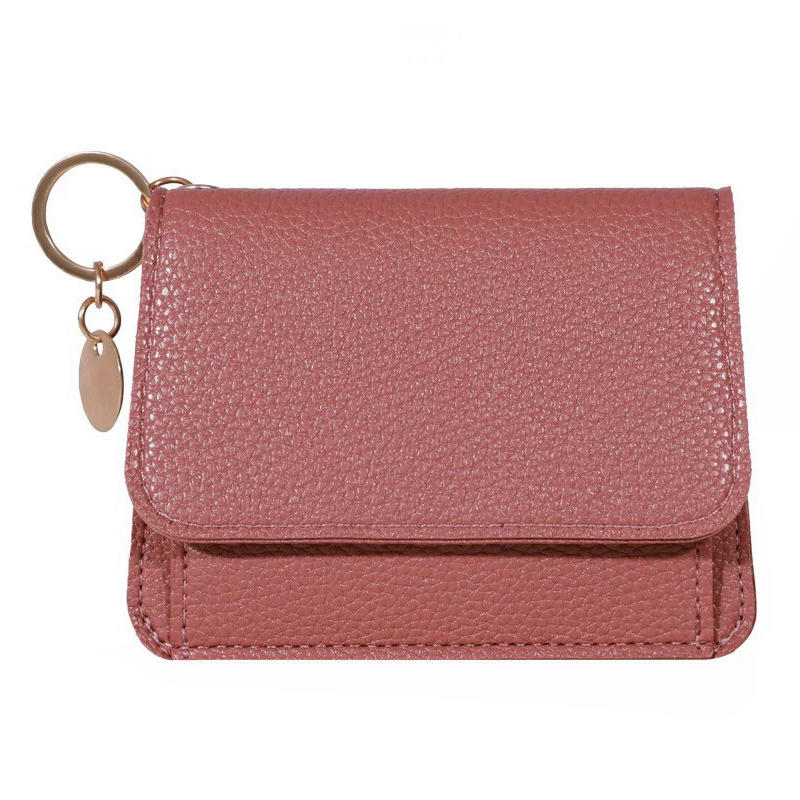 Vintage Solid Color Short Wallet, Portable Bifold Coin Purse, Women's Credit Card Holder