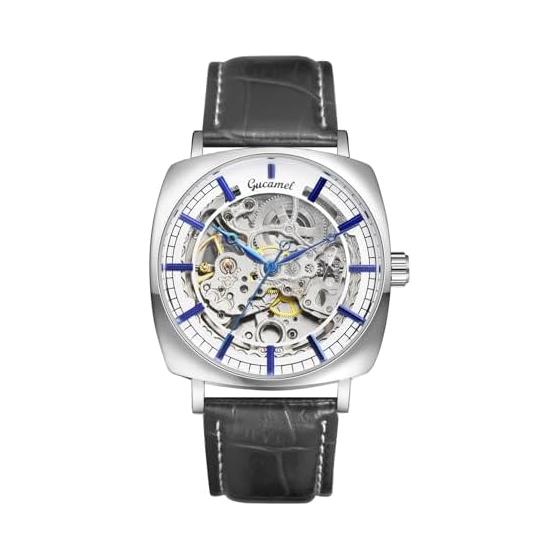 Men s Automatic Watch Genuine Leather Strap Analog Display: 3ATM Waterproof Gold Silver Leisure Business Men s Fashion Accessories - Birthday