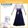 Authentic Kamisato Ayaka Costume For Christmas Halloween Cosplay Party