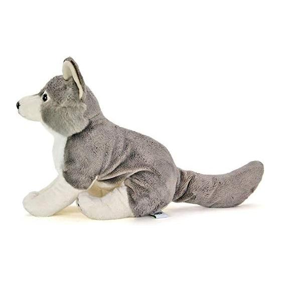 Colorata Wolf Plush Toy (Parent/Real Animal Family/Gentle Touch) Realistic Animal Toy Doll Gift Present Birthday (Meter Read 2 Times) / Christmas