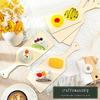 Chopping Board Food Grade High Durability Wood All-Purpose Meat Paddle Shaped DIY Cutting Board Kitchen Tools