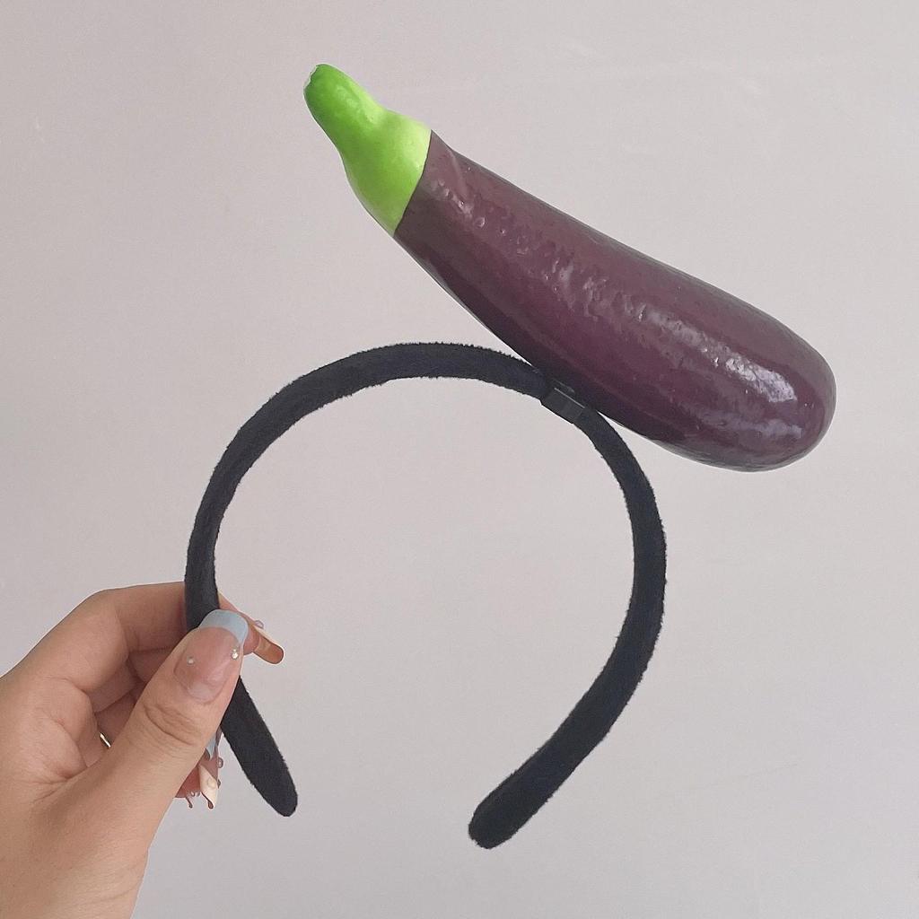 Funny Radish & Cabbage Vegetable Hair Clip Headband