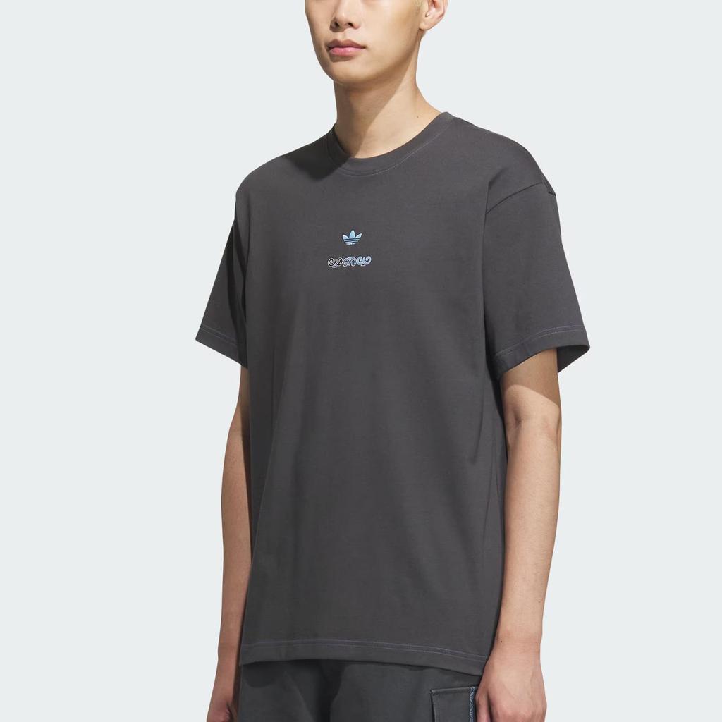 Adidas Originals SHORT SLEEVE T SHIRT T Shirt Men's Solid Gray KC1428