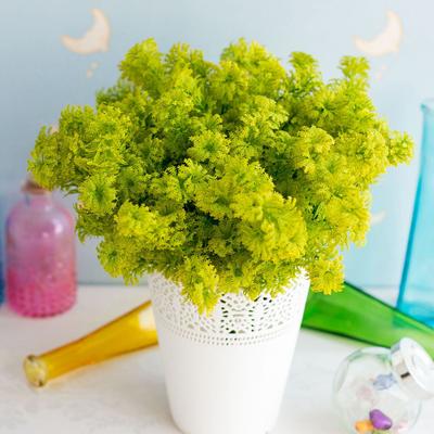 1 unidade de planta artificial com 34 cm de comprimento e grama de ninho de pássaro