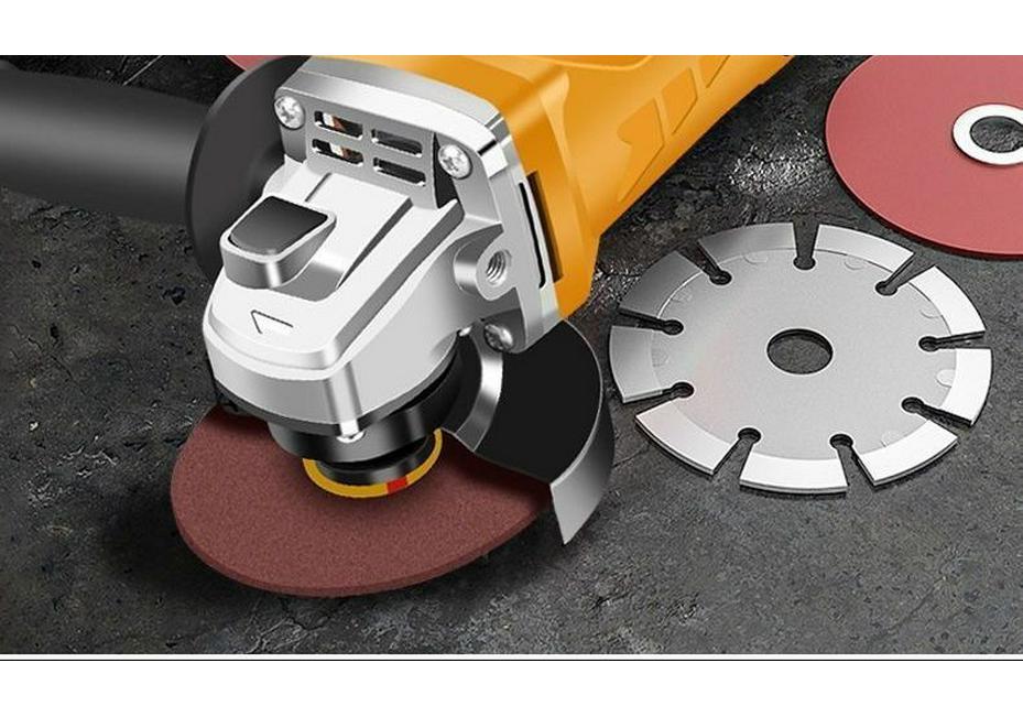 Multi-functional Adjustable Speed Angle Grinder with Long, Slim Handle for Grout Removal, Slotting, Polishing, and Rust Removal
