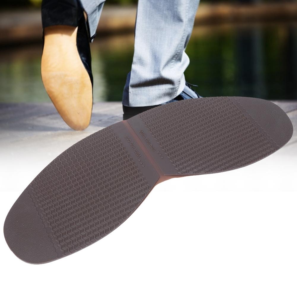 Leather Shoes Outsoles Rubber Anti Slip Forefoot Sole Flat Shoes Repair Half Sole Pad (Yellow)