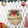 Christmas Decorations Christmas Wreath Wooden Door Sign Christmas Home Faceless Doll Welcome Door Hanging