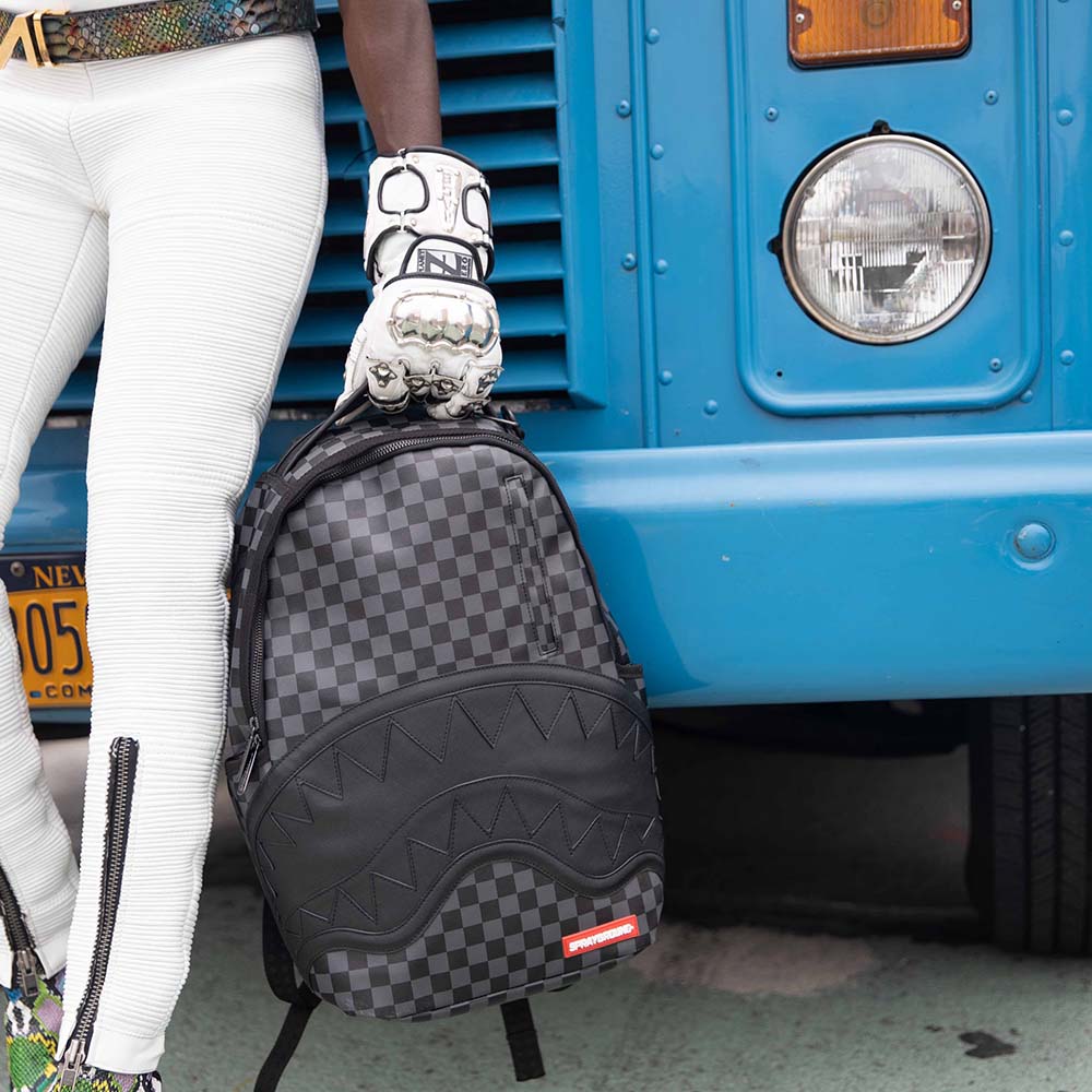 New SPRAYGROUND PVC Backpack Large Size Unisex Black W0715710
