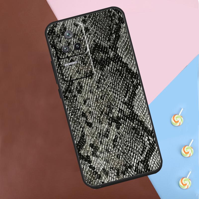 Snake Skin Case For POCO X6 Pro X3 X4 X5 F5 Pro F3 M5s Cover For Xiaomi 13T 14 13 Pro 11T 12T 12 Lite