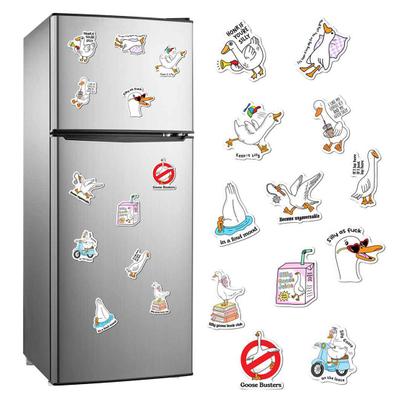 12 Buc Magneți de Frigider Gâscă Proastă Acasă Birou Bucătărie Dulap Frigider PVC Impermeabil