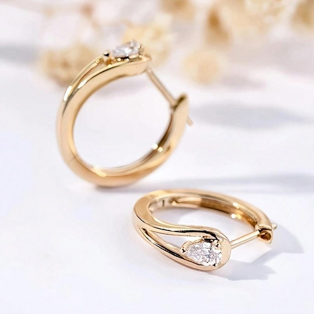 1 Pair of Elegant Round Pendant Earrings for Women, Minimalist Hollow Earrings, Exquisite and Luxurious Women's Jewelry, Suitable for Daily Wear