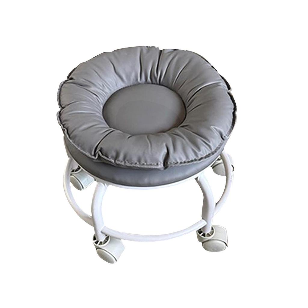 360° Rotating Low Roller Seat Stool Small Kids Women Easy to Move Multiuse Swivel Chair Universal Swivel Casters for Home Salon