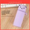 Astuccio Portapenne in Silicone Cartone Animato Carino Con Spazio Espandibile Pieghevole Per Studenti e Bambini