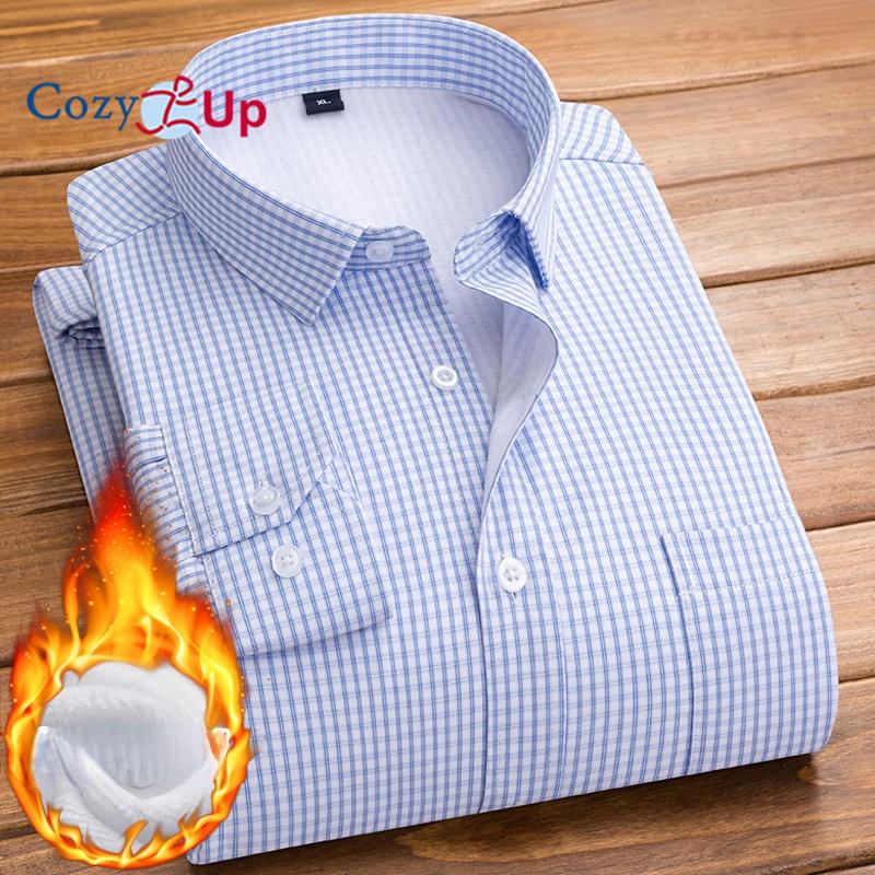 

Уютная мужская теплая рубашка, зимняя плюс бархатная повседневная рубашка в толстую полоску 5XL светло-синий