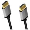 LogiLink Câble de raccordement HDMI 4K/60 Hz, aluminium, noir/gris, 3 m - CHA0102