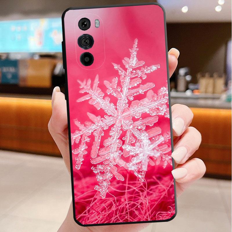 Phone Case For Motorola Edge 50 40 Pro 60 50 40 30 Ultra Neo Fusion Moto G85 G72 G53 G54 G84 G13 G32 Snow Winter