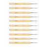 10PCS Crochet Hooks Set Ergonomic Wooden Grip Handles, Beginner Crochet Kits for Hand Stitching DIY Crochet Craft