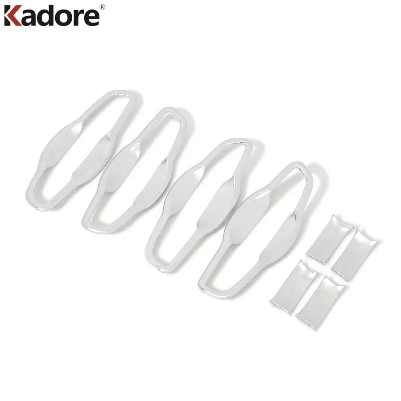 Side Door Handle Bowl Cover Trim For Honda  CRV CR-V 2017 2018     Chrome Car Exterior Accessories