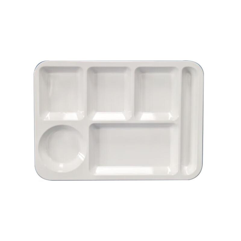 Huihuang 14-inch White 6-Compartment Melamine Plate