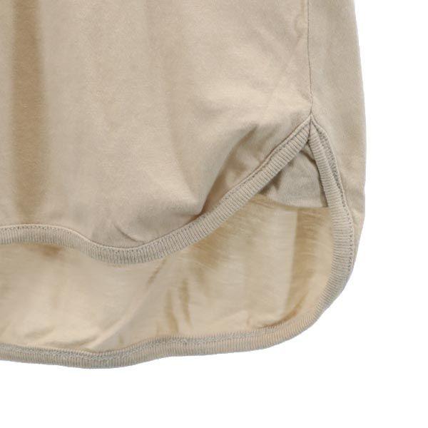 SEE BY CHLOE Logo Print Long Sleeve T-shirt 38 Beige Ron T Women Used