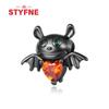 Genuine copper Luminous Halloween Charm Bead Charms Zombie Skeleton Dangle Bead Compatible With Authentic Bracelets Do It Yourself Fine Jewellery Gift