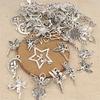18/48Pcs/Lot Silvery Angel Pendants for Handmade DIY Earrings Necklaces Bracelets Decorative Jewelry Making Materials