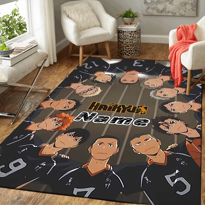 Custom 1Pc Haikyuu Name Artwork Rug Office Carpet Indoor Outdoor Entrance Doormat Nonslip Soft And Comfortable Living Room D2915102