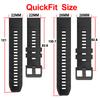 QuickFit 22mm 26mm Silikonarmband für Garmin Fenix 8 E 7X 7 6 6X Pro 5 5XPlus/Epix Pro Gen2 51mm 47mm Armband Uhrenarmbänder correa