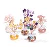 Jingde Jewelry Natural Crystal Money Tree Citrine Rose Quartz Ornament