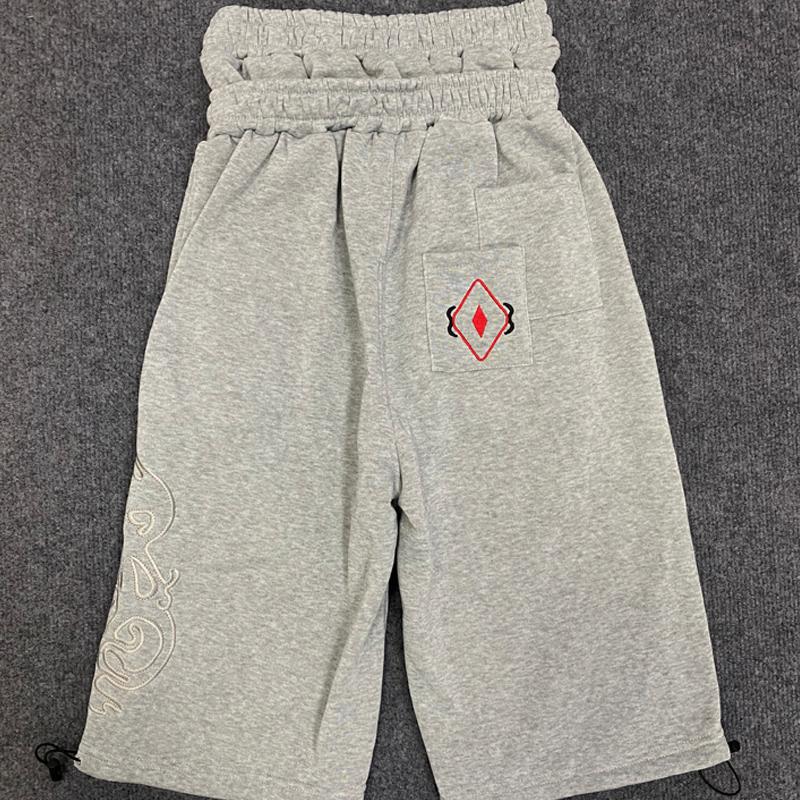European and American Y2K Street Casual Double Waisted Embroidered Drawstring Design Sports Loose Fit Sweatpants
