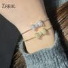 ZAKOL Fashion Bow Zirconia Crystal  Adjustable Bracelet & Bangle for Women Brilliant CZ Party Zircon