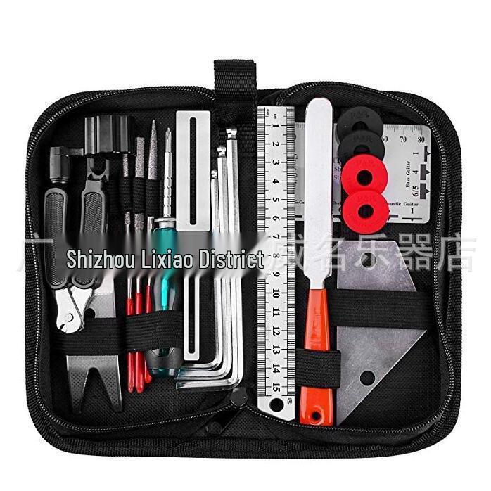 Kit di Strumenti per la Manutenzione della Chitarra e il Cambio delle Corde (W005)