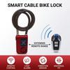 Smart Remote Control Electronic Bike Lock Y787R With Alarm Anti-Theft System Durable Alloy Steel And Plastic Universal Fit