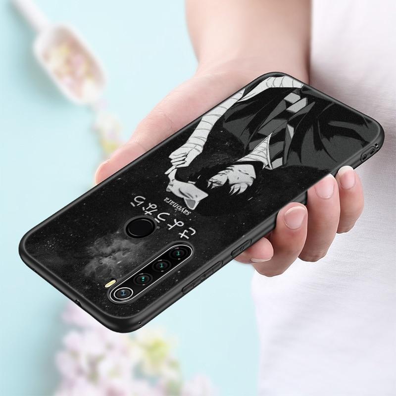 Anime Bungou Stray Dogs Dazai Osamu Phone Case For Xiaomi Redmi Note 11 10 9 8 Pro 11T 10T 10S 9S 8T 9 9A 9C 9T Black Soft Cover